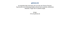 Desktop Screenshot of getoese.de