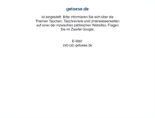 Tablet Screenshot of getoese.de